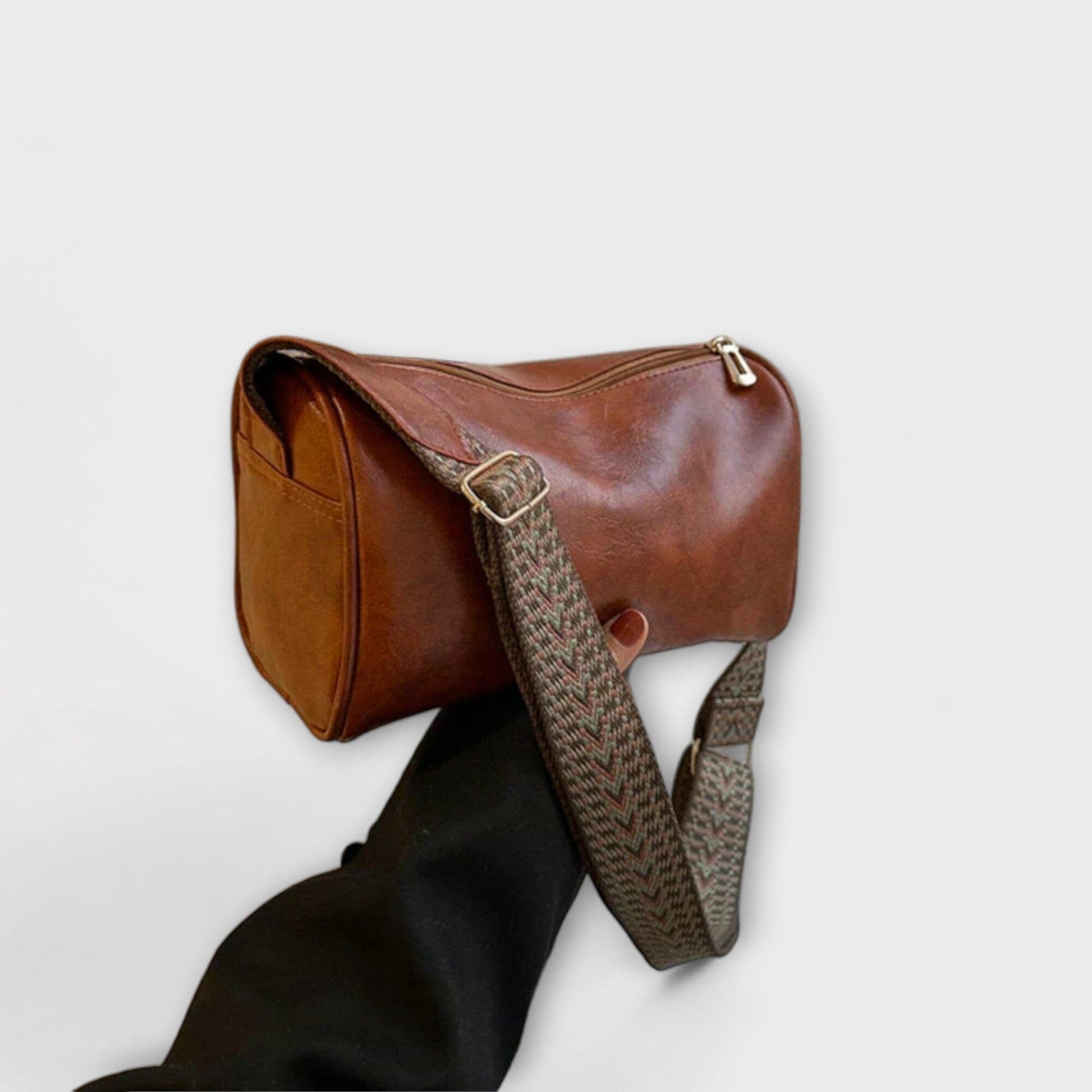 Rita. – Bolso bandolera vintage Rita. – Bolso bandolera vintage Rita Braun 24cm x 12cm x 15cm 