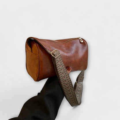 Rita. – Bolso bandolera vintage Rita. – Bolso bandolera vintage Rita Braun 24cm x 12cm x 15cm 