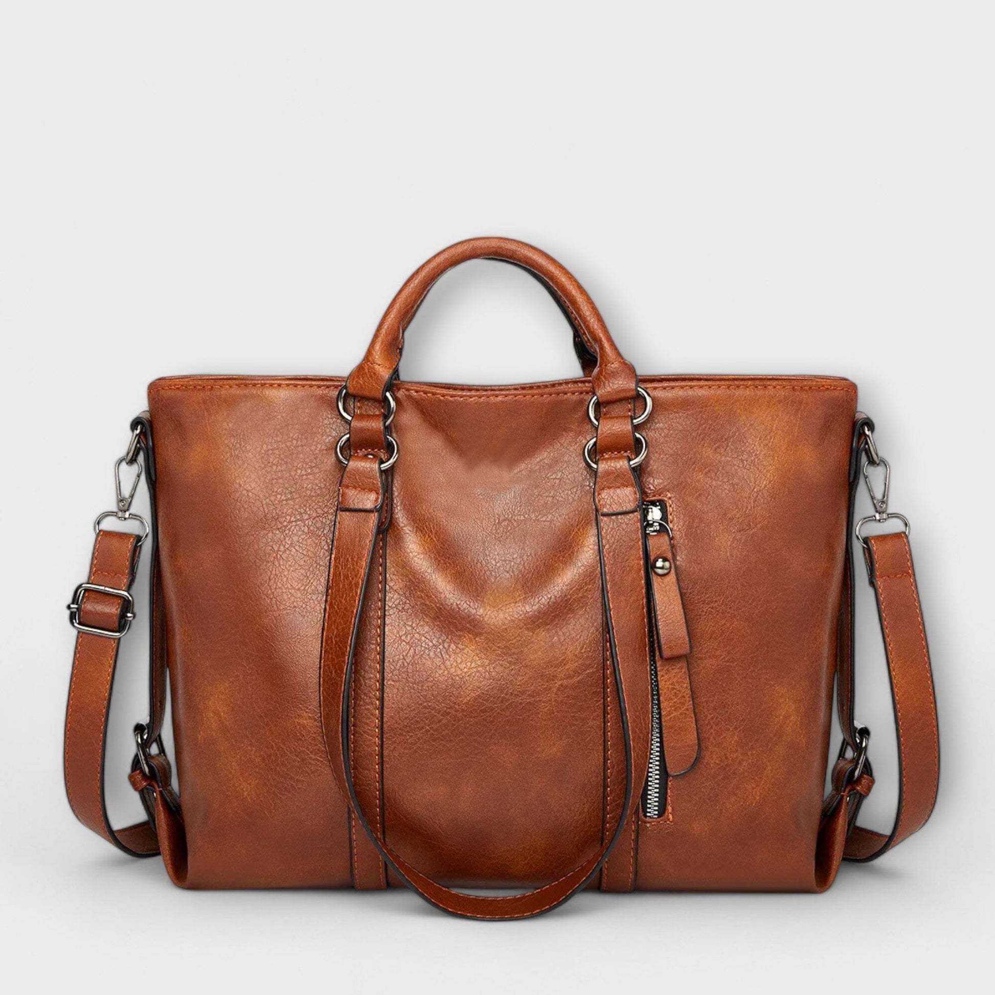 Rita. - Bolso grande de cuero Rita. - Bolso grande de cuero Rita Braun 39cm x 12cm x 27cm 