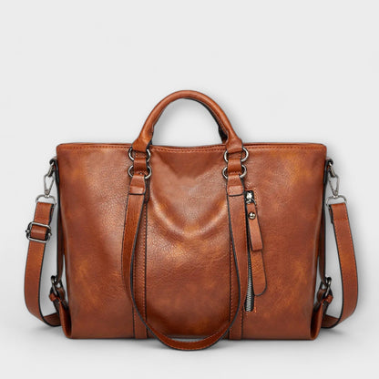 Rita. - Bolso grande de cuero Rita. - Bolso grande de cuero Rita Braun 39cm x 12cm x 27cm 