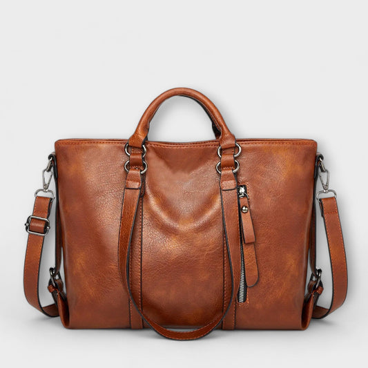 Rita. - Bolso grande de cuero Rita. - Bolso grande de cuero Rita Braun 39cm x 12cm x 27cm 
