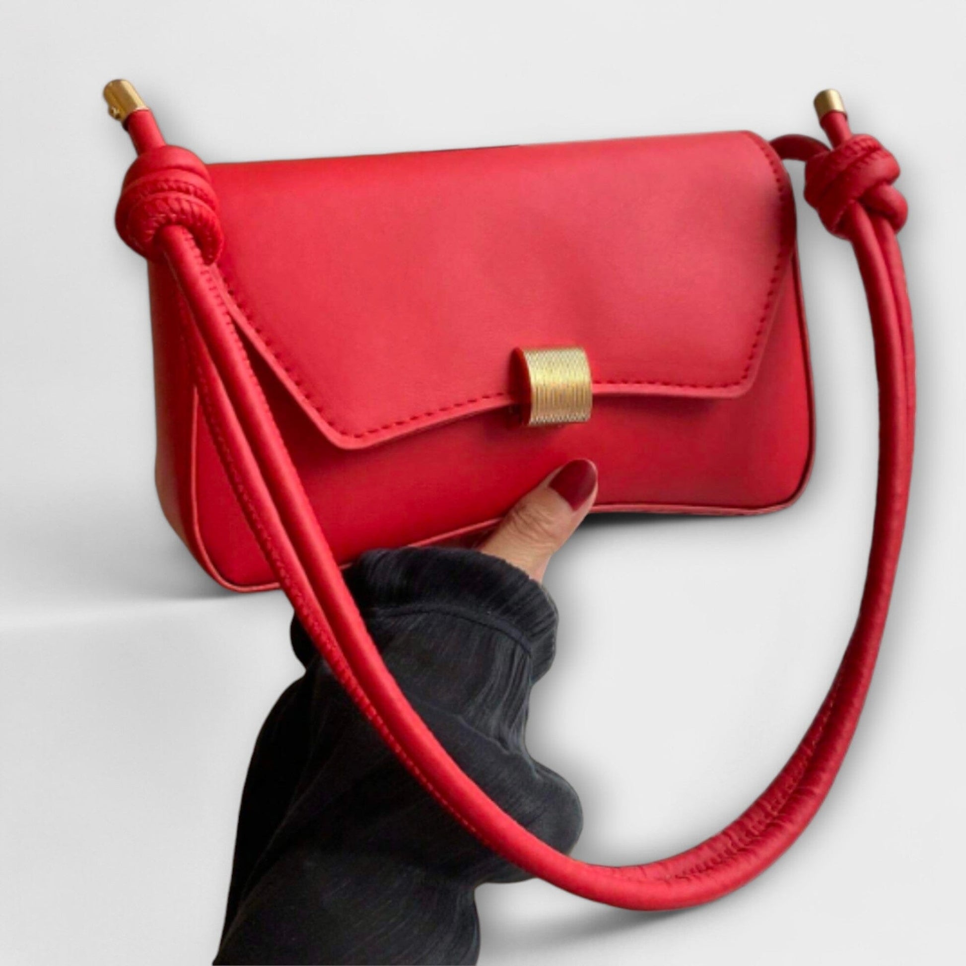 Rita. – Bolso vintage con solapa Rita. – Bolso vintage con solapa Rita Rojo 