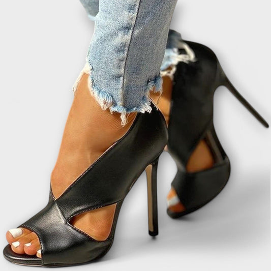 Sandalias ortopédicas de moda con tacón elegante Sandalias ortopédicas de moda con tacón elegante A minha loja Negro 37 