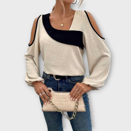 Scarlett - Blusa con Escote Cuadrado Scarlett - Blusa con Escote Cuadrado A minha loja Aprikose XS 