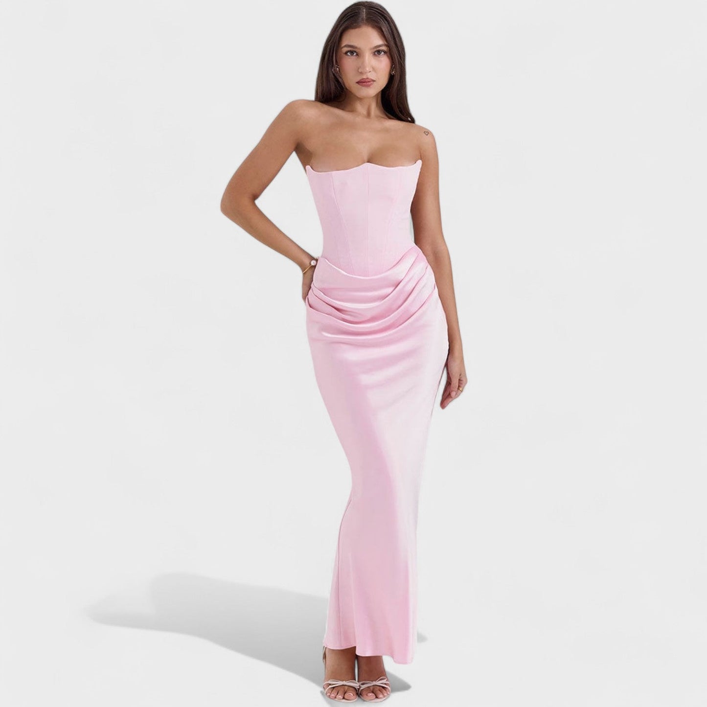 Clara – Vestido Corset Satinado