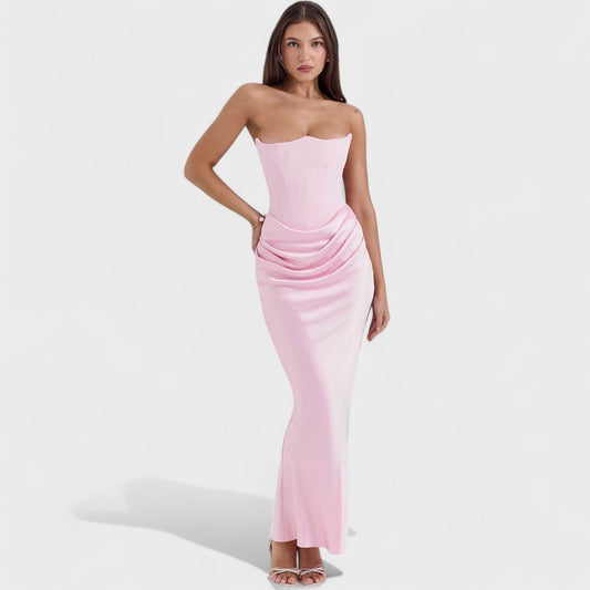 Clara – Vestido Corset Satinado