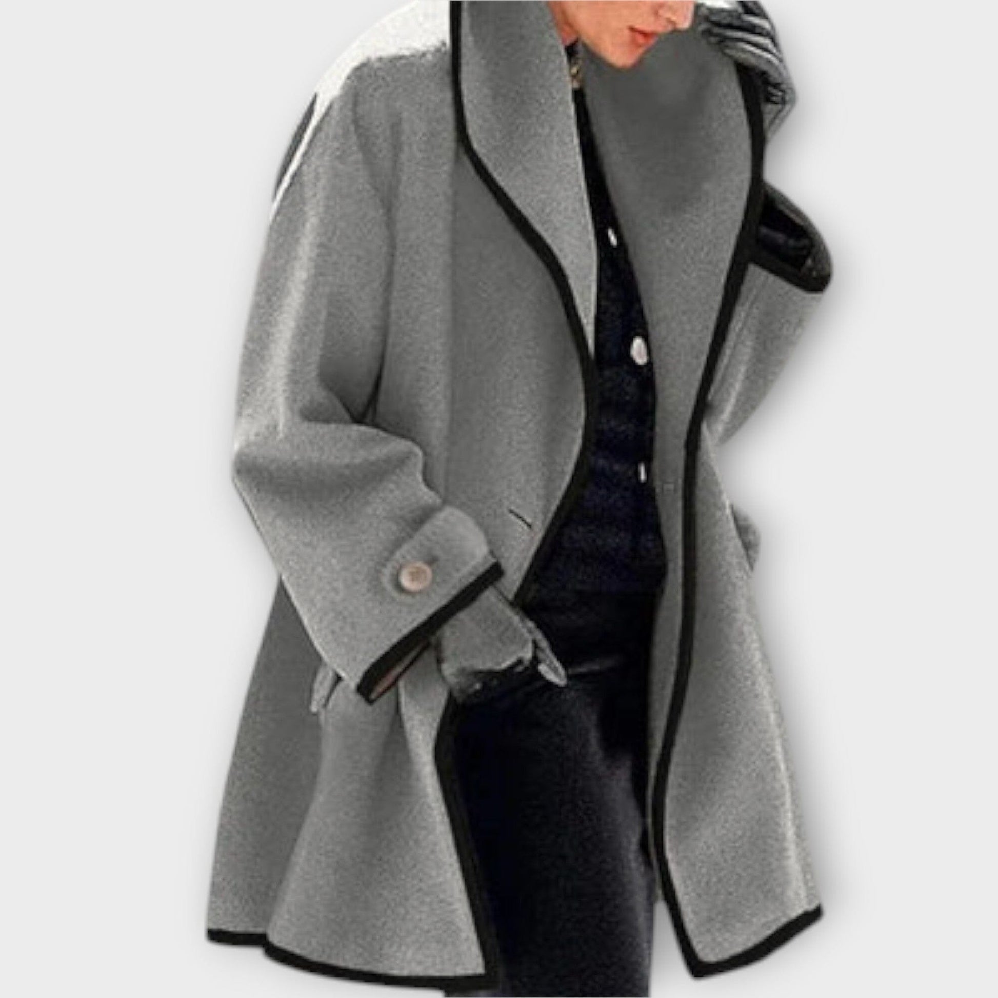 Sherry - Elegante Abrigo Trench Sherry - Elegante Abrigo Trench A minha loja Grau S 