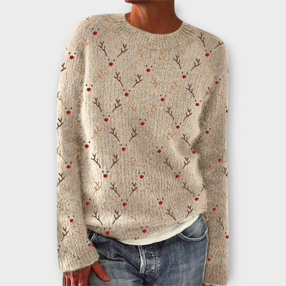 Simone - Suéter Acogedor de Navidad Simone - Suéter Acogedor de Navidad A minha loja Beige XS 