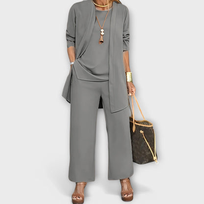 Sophia - Conjunto Casual de Tres Piezas Sophia - Conjunto Casual de Tres Piezas A minha loja Grau S 