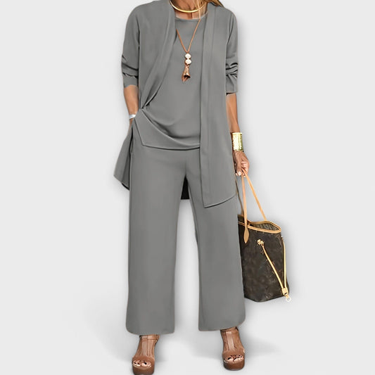 Sophia - Conjunto Casual de Tres Piezas Sophia - Conjunto Casual de Tres Piezas A minha loja Grau S 