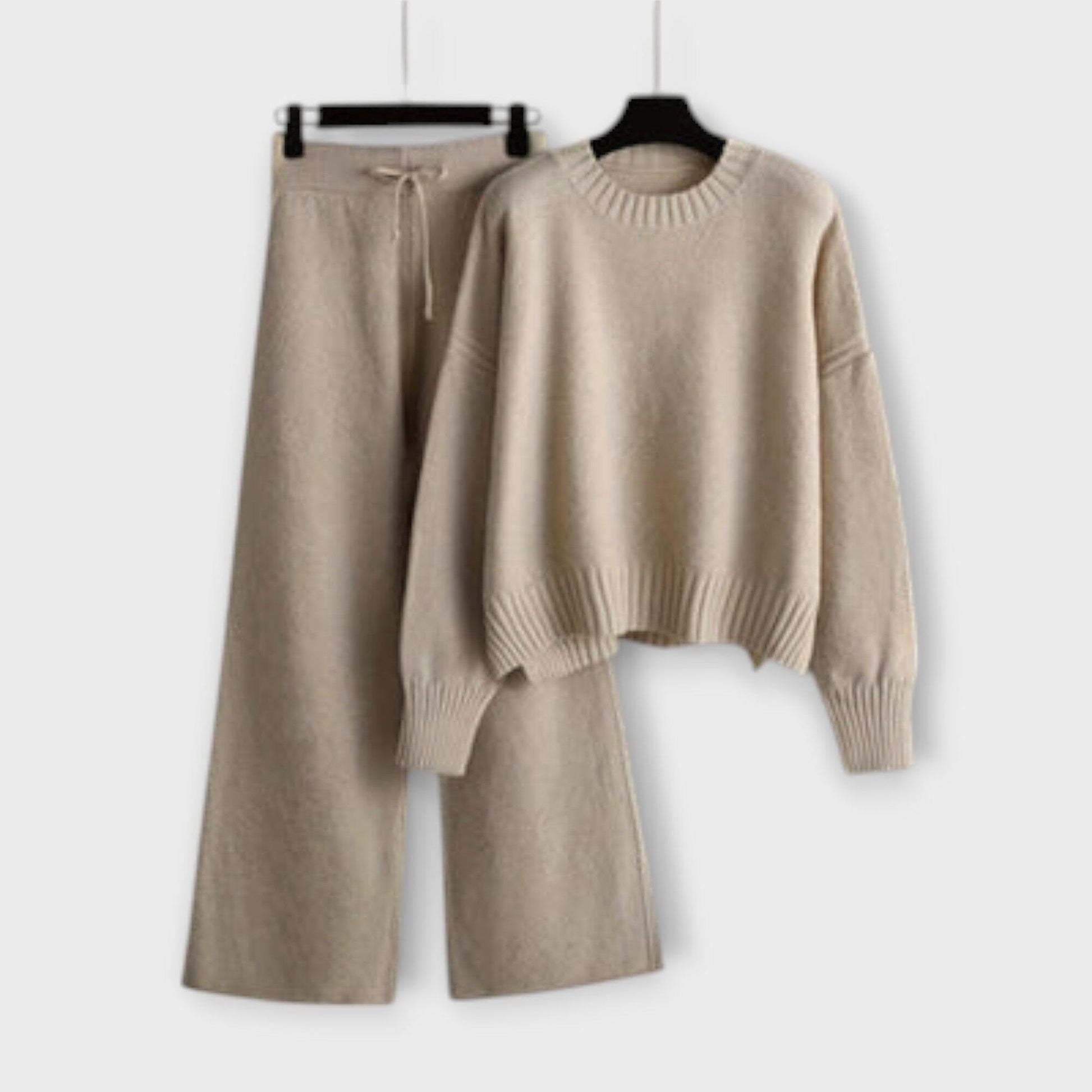 Stella - Conjunto Casual de Bordado Stella - Conjunto Casual de Bordado A minha loja Beige Einheitsgröße (S-2XL) 