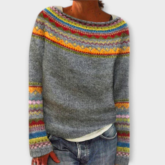 Suéter de Punto Vintage para Mujer Suéter de Punto Vintage para Mujer A minha loja Gelb XS 