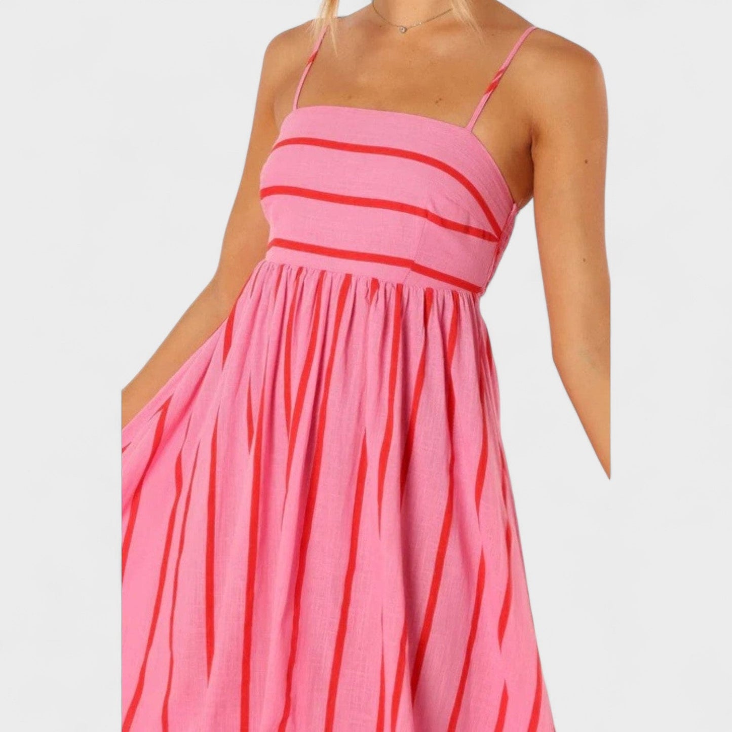 Isabel – Vestido Largo a Rayas