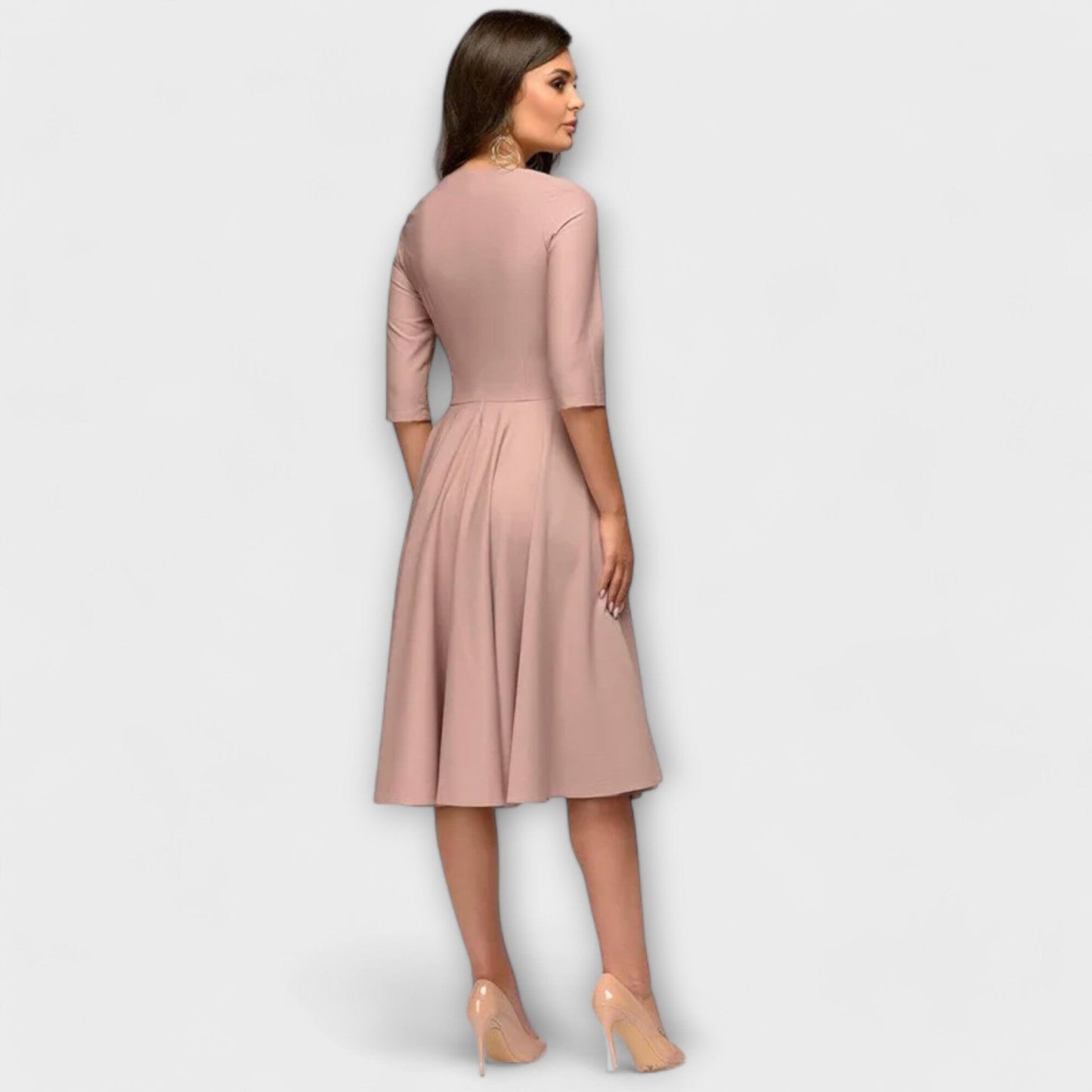 Vestido estilo swing elegante Vestido estilo swing elegante A minha loja 