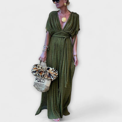 Vestido largo estilo kimono con inspiración griega Vestido largo estilo kimono con inspiración griega A minha loja Verde Einheitsgröße 