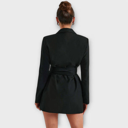 Vestido tipo blazer con escote en V Vestido tipo blazer con escote en V A minha loja 