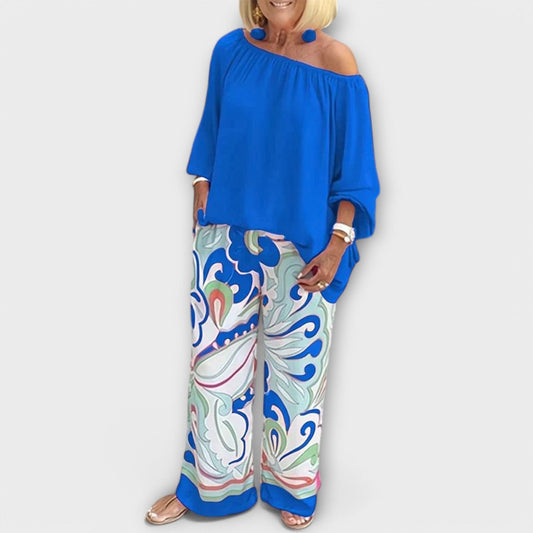 Yesenia - Conjunto Casual de Dos Piezas Yesenia - Conjunto Casual de Dos Piezas A minha loja Dunkelblau S 