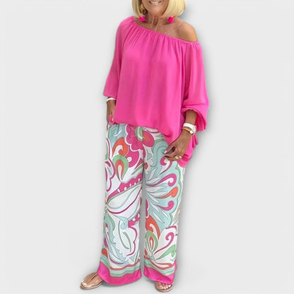 Yesenia - Conjunto Casual de Dos Piezas Yesenia - Conjunto Casual de Dos Piezas A minha loja Rosa S 